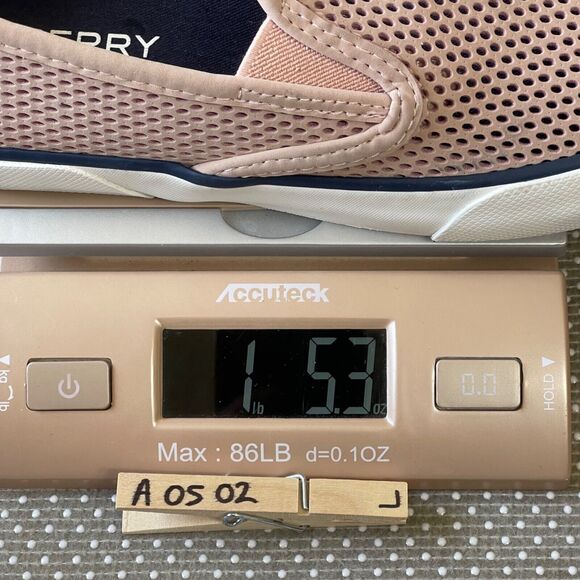 Sperry Sneakers Womens 8 Pink Pier Side Perforated Leather Slip On Boat Shoes - Picture 15 of 16